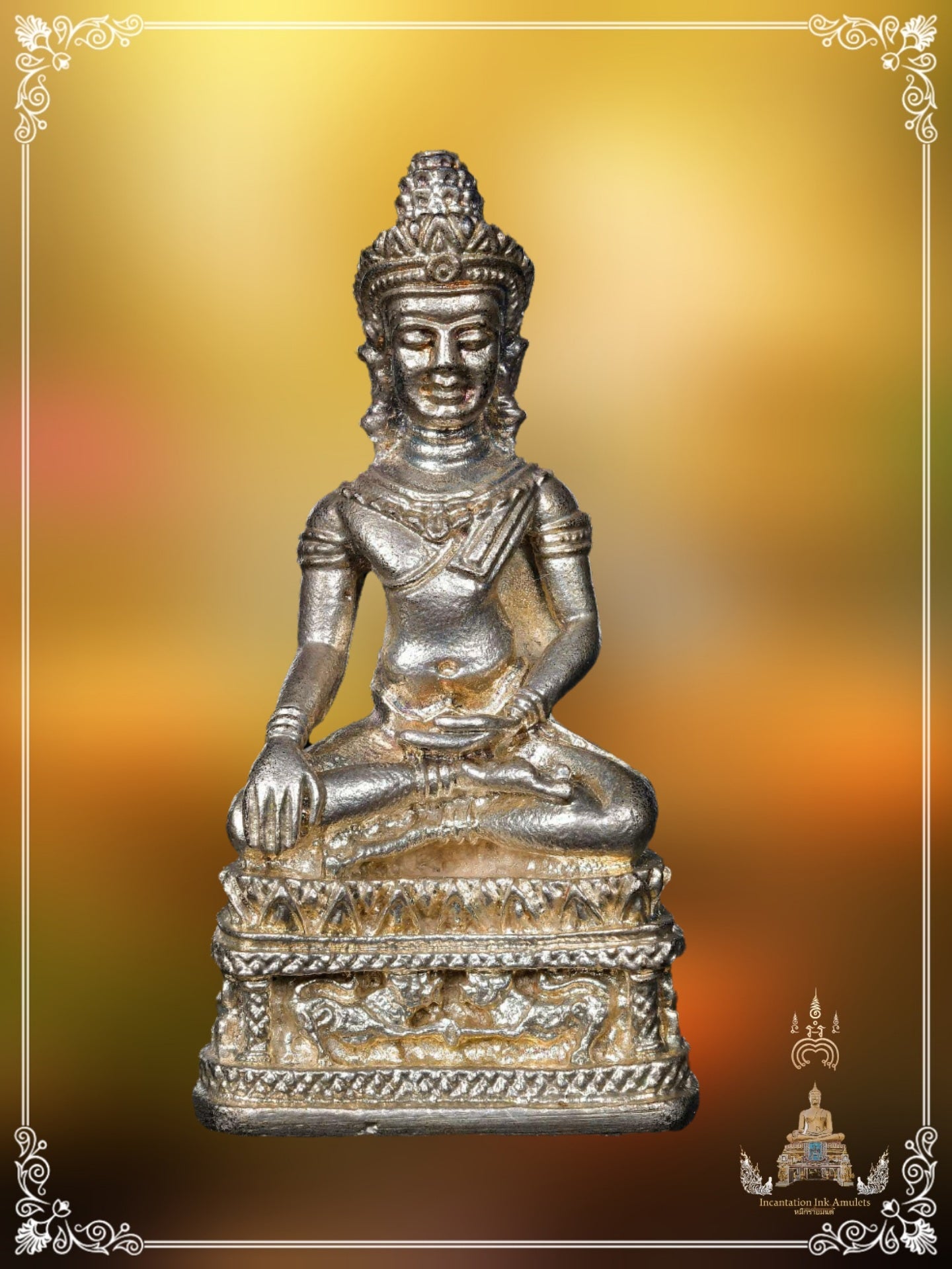 Phra Kring Singharaj , Lopburi Style , BE 2519 (Silver Material / Phim Yai)