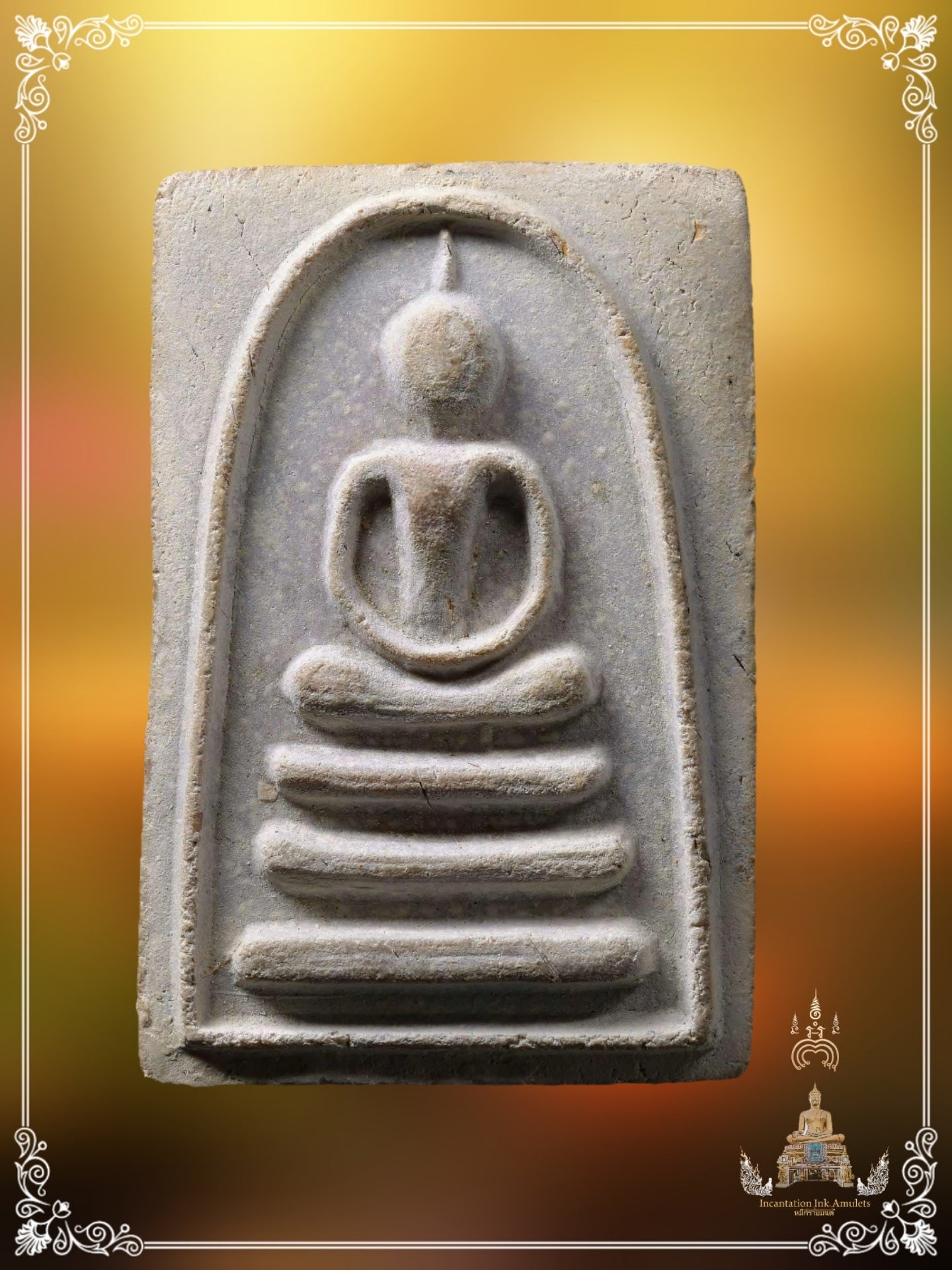 Phra Somdej Pae Sam Pan ,BE 2512 (Hand Mould / Phim Ner Phoong)