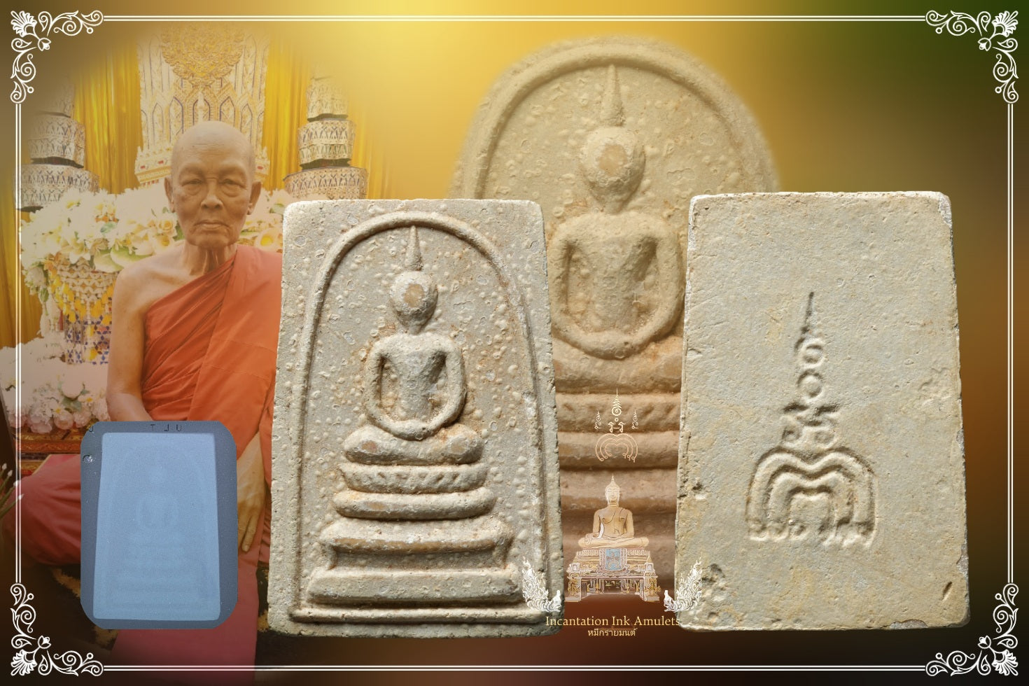 (Copy) Phra Somdej Trimak , BE 2509 (Tham Bua / Lotus Base)